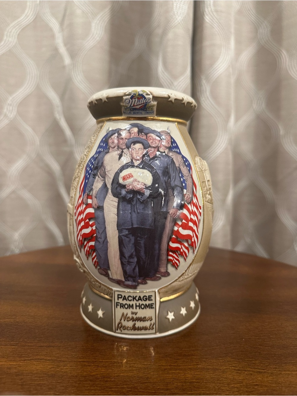 Norman Rockwell 'Package From Home' 2002 Holiday Collector Decorative Stein